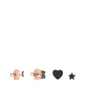 Tous Pack Of Spinels 045 - 085 Cm Motif Ohrringe Rosa Gold | Österreich-NUBTZD762