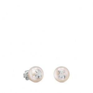 Tous Pearl With Pearl Ohrringe Silber | Österreich-HJWXLO817