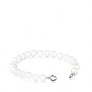 Tous Pearls 175cm Hold Armband Silber | Österreich-QIMEWK874