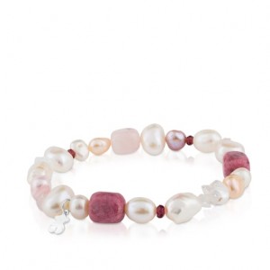 Tous Pearls Garnets Rhodonites Pearls Armband Beige Rot | Österreich-DKFYPJ713