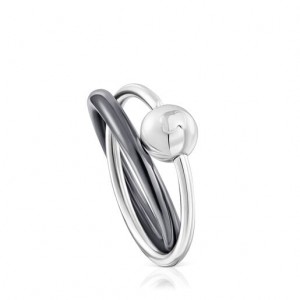 Tous Plump Double Ring Silber | Österreich-MTVEUN630