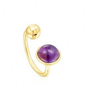 Tous Plump Open With Amethyst Ring Gold | Österreich-ERCTIV157