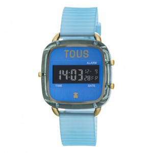 Tous Polycarbonate With Silikon Riemen D Logo Fresh Digitale Uhren Hellblau | Österreich-SMXHOP236