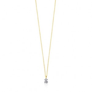 Tous Puppies With Diamonds Halskette Gold | Österreich-QLVOHN876