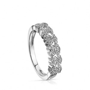 Tous Puppies half band Ring Silber | Österreich-EVTFJB583