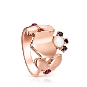 Tous Real Sisy With Gemstones Ring Rosa Gold | Österreich-YEHNFC345