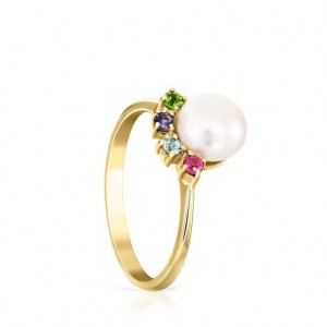 Tous Real Sisy With Small Pearl Ring Gold | Österreich-TQNHAE870