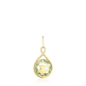 Tous Reversible With Prasiolite Alma Motif Anhänger Gold | Österreich-EOIALX301