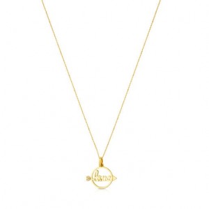 Tous San Valentin With Diamond Halskette Gold | Österreich-KXWHJE691