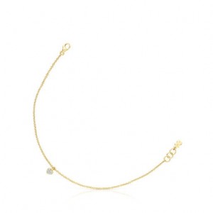 Tous San Valentin With Diamonds A Heart Motif Armband Gold | Österreich-CKZYUW187