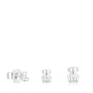 Tous Set Of Bold Bear Ohrringe Silber | Österreich-SWIZPL829