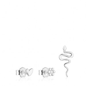 Tous Set Of Fragile Nature Ohrringe Silber | Österreich-QORKPA851