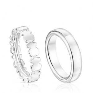 Tous Set Of Straights Ring Silber | Österreich-VLCEUO486