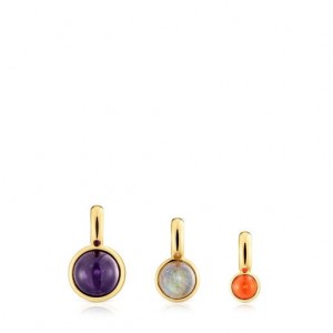 Tous Set Of Three Plump With Gemstones Anhänger Gold | Österreich-BTZCPS563