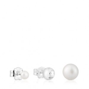Tous Set Of Three Tsuri With Cultured Pearls Ohrringe Silber | Österreich-IPSNOU583