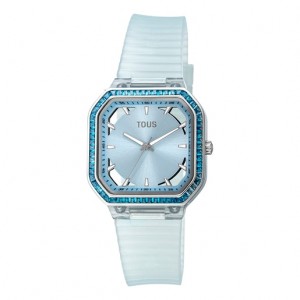 Tous Sky Steel Analogue With Zirconias Gleam Fresh Uhren Hellblau | Österreich-QOKMCJ025