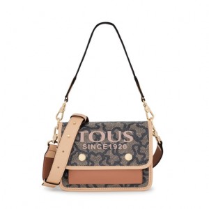 Tous Small Audree Kaos Icon Umhängetasche Schwarz Beige | Österreich-DTBCAI531