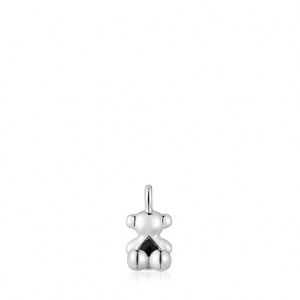 Tous Small Bear With Onyx Bold Bear Anhänger Silber | Österreich-OMCVXD691