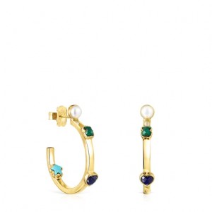 Tous Small Glory With Gemstones Ohrringe Gold | Österreich-LRMGCK948