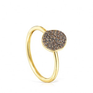 Tous Small Nenufar With Diamonds Ring Gold | Österreich-NTEROD023