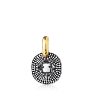 Tous Small Two-tone Oursin Anhänger Gold Schwarz | Österreich-JEAOZX359