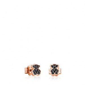 Tous Spinel Bear Motif Motif Ohrringe Rosa Gold | Österreich-JRUHOG473