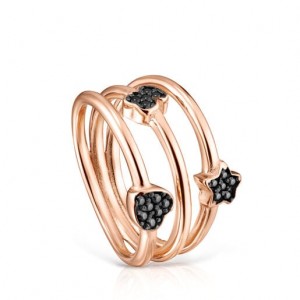 Tous Spinels Motif Ring Rosa Gold | Österreich-SIBXYA834
