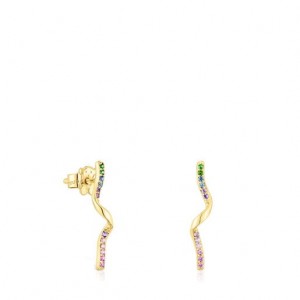 Tous Spiral With Gemstones St Tropez Ohrringe Gold | Österreich-NPZCDO817