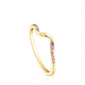 Tous St Tropez Spiral With Gemstones Ring Gold | Österreich-RAGVZI094