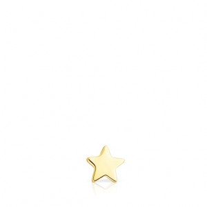 Tous Star Motif Ear Ohrringe Gold | Österreich-OUCGKS610