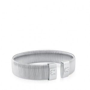 Tous Steel Bear Motif Bulevar Armband Silber | Österreich-UXGLDP691