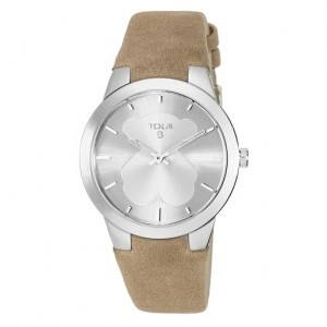 Tous Steel B-face With Camel Leder Riemen Uhren Silber | Österreich-HEWJXB801