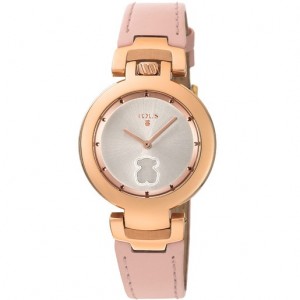 Tous Steel Crown With Nude Leder Riemen Uhren Rosa Gold | Österreich-NOEHUS652