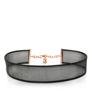 Tous Steel Icon Mesh Armband Schwarz Rosa Gold | Österreich-DTFCWM732