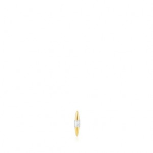 Tous Steel Ip steel Lure Ohrringe Silber Gold | Österreich-VJYANM582