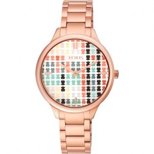 Tous Steel Multicolor Tartan Uhren Rosa Gold | Österreich-NFVWRU385