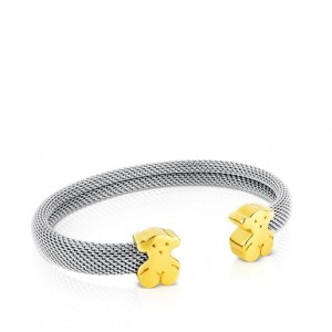 Tous Steel Sweet Dolls Armband Silber Gold | Österreich-XDRZFP290