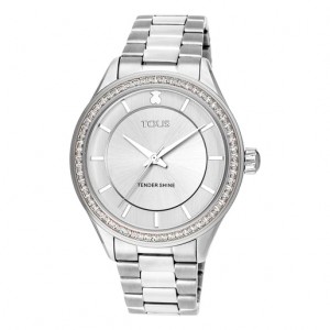 Tous Steel Tender Shine With Cubic Zirconia Uhren Silber | Österreich-TPJFHR367