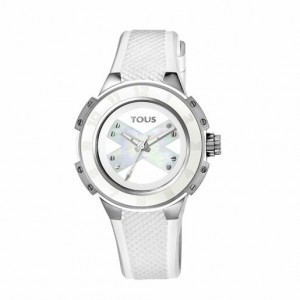 Tous Steel Xtous Lady With Silikon Riemen Uhren Weiß | Österreich-MDUXEN018