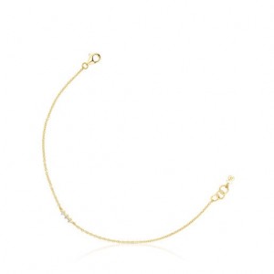 Tous Strip With Diamonds Les Classiques Armband Gold | Österreich-GAQYHD754