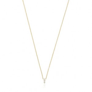 Tous Strip With Diamonds Les Classiques Halskette Gold | Österreich-OWVPSI346