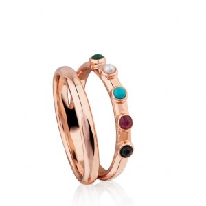 Tous Super Power With Gemstones Ring Rosa Gold | Österreich-TZANPD391
