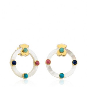Tous Super Power With Mother-of-pearl Gemstones Ohrringe Gold | Österreich-VJWEUK957