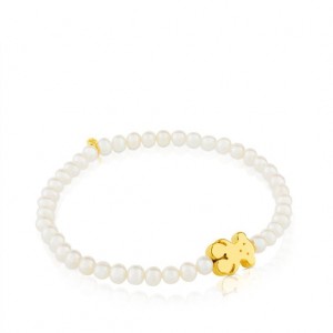 Tous Sweet Dolls Armband Weiß Gold | Österreich-BIOSRX069