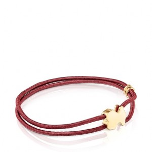 Tous Sweet Dolls Elastic Armband Bordeaux Gold | Österreich-NUDRMS678