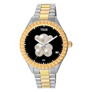 Tous T Bear Connect With Steel Steel Wristband Smartwatches Gold Silber | Österreich-PIAREW583
