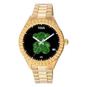 Tous T Bear Connect With Steel Wristband Smartwatches Gold Grün | Österreich-STKDWN491