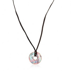 Tous Tartan Disc With Mother-of-pearl Halskette Rosa Gold | Österreich-DIZXYN652