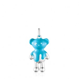 Tous Teddy Bear With Enamel - Online Exclusive Anhänger Silber Blau | Österreich-QENOML593