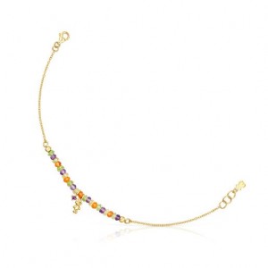Tous Teddy Bear With Gemstones Armband Gold | Österreich-XRBDJI174